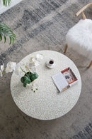 Unique Capiz Coffee Table & Pedestal Base by HouseOfZazla