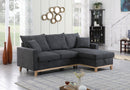 Colton - Reversible Sleeper Sectional Sofa With Storage Chaise - Dark Gray by HouseOfZazla