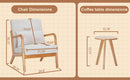 Mid-Century Modern Accent Chair & Coffee Table Set
