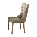 Kacela - Synthetic Leather Side Chair (Set of 2) - Champagne