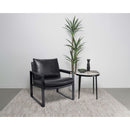 Goldbriar - Upholstered Track Arm Accent Chair - Black by HouseOfZazla