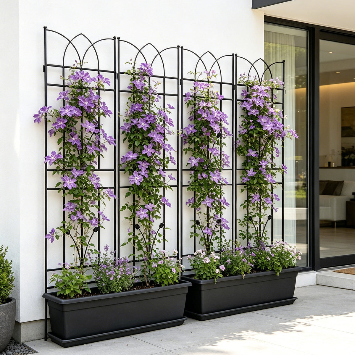 4 Pack Metal Garden Trellis, photo 2 of 10
