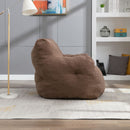 Soft Teddy Fabric Tufted Foam Bean Bag Chair With Teddy Fabric by HouseOfZazla