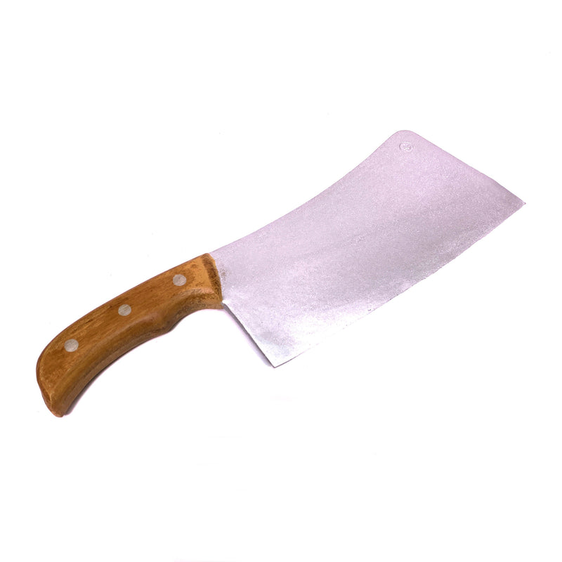 Foam Rubber Lightwood Handle Medium Butcher's Cleaver Prop