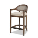 Americana - Mid-Century Modern Cane Back Counter Stool by HouseOfZazla