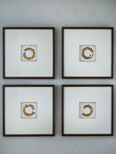Dallbourne - Wall Art Set (Set of 4) - White / Gold Finish by Unique Piece Furniture