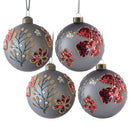 Glass Decorative Hanging Ball Christmas Tree Ornaments For Holiday Party Decorations by HouseOfZazla