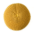 Bordeaux - Knitted Round Pouf Ottoman, Floor Cushion by Unique Piece Furniture