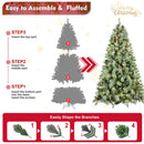 8FT Christmas Tree with 550 Warm Lights