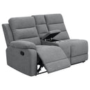 Aaron - 3 Piece Upholstered Sectional - Smoke