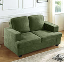 Modern Loveseat, Comfortable 2 Seater Couch With Deep Seating, Loose Back Cushions, Wide Arms by HouseOfZazla