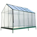 Polycarbonate house, Heavy Duty Outdoor Aluminum Walk-In House Kit With Rain Gutter, Vent And Door For Backyard Garden by HouseOfZazla