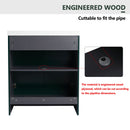 Contemporary Freestanding Bathroom Vanity With Resin Sink & Soft-Close Cabinet Doors by HouseOfZazla