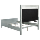 Arabesque - 4 Piece Queen Bedroom Set With LED Headboard - Silver by HouseOfZazla