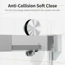 Frameless Sliding Shower Door With Soft- Close, 3 / 8" Tempered Glass by HouseOfZazla