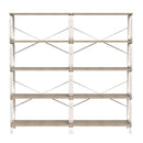 5 Tier Industrial Bookshelf, Tall Bookcase With Open Design, Vintage Storage Organizer by HouseOfZazla