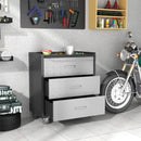 Heavy Duty Metal Storage Cabinet With Wheels 3 Drawer Tool Cabinet For Garage, Office, And Home Organizer Solutions by HouseOfZazla