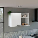 Burwood Kitchen Wall Cabinet with 2 Doors and Shelves - White by HouseOfZazla