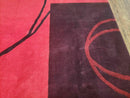 8' X 10' Tibetan Nepal Art Deco Hand Knotted Wool Rug Modern Contemporary Nice