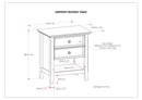 Amherst - Bedside Table, Handcrafted by Unique Piece Furniture
