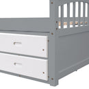 Platform Storage Bed Solid Wood Bed With 6 Drawers by HouseOfZazla