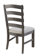 Upholstered Dining Chairs (Set of 2) - Brown - Wood