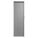 3 Door Storage Wardrobe With Cabinets And 2 Hanging Rods - Gray by HouseOfZazla