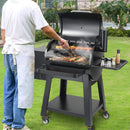 53" Heavy-Duty Portable Wood Pellet BBQ Grill With Cart (SAK93641)