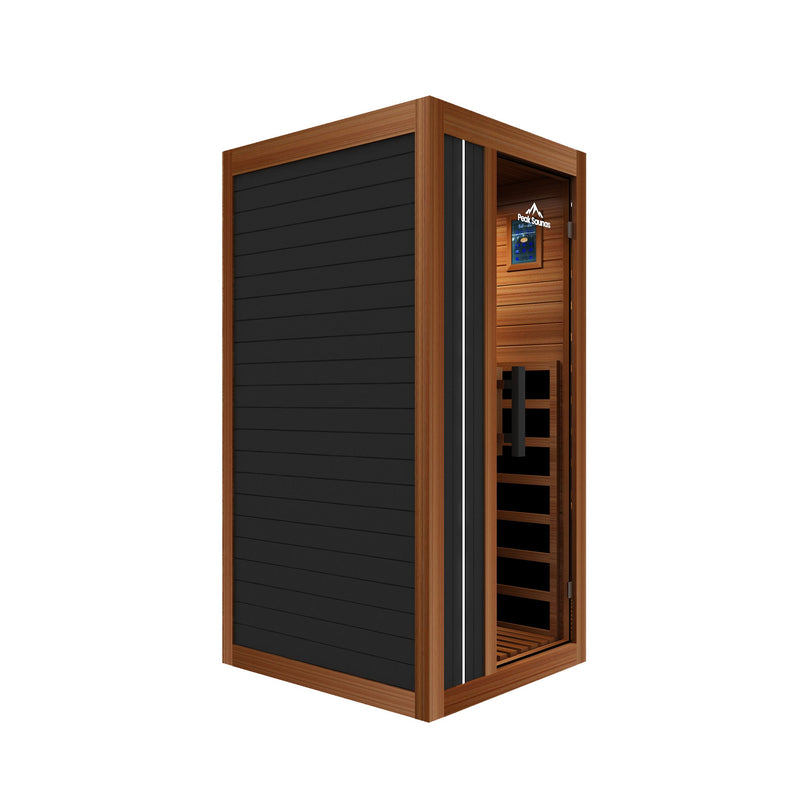 Peak Saunas Aspen 1-Person FAR Infrared Sauna with Smart WiFi App Control