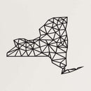 New York Map Metal Wall Art