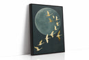 Golden Flight Beneath a Silent Moon