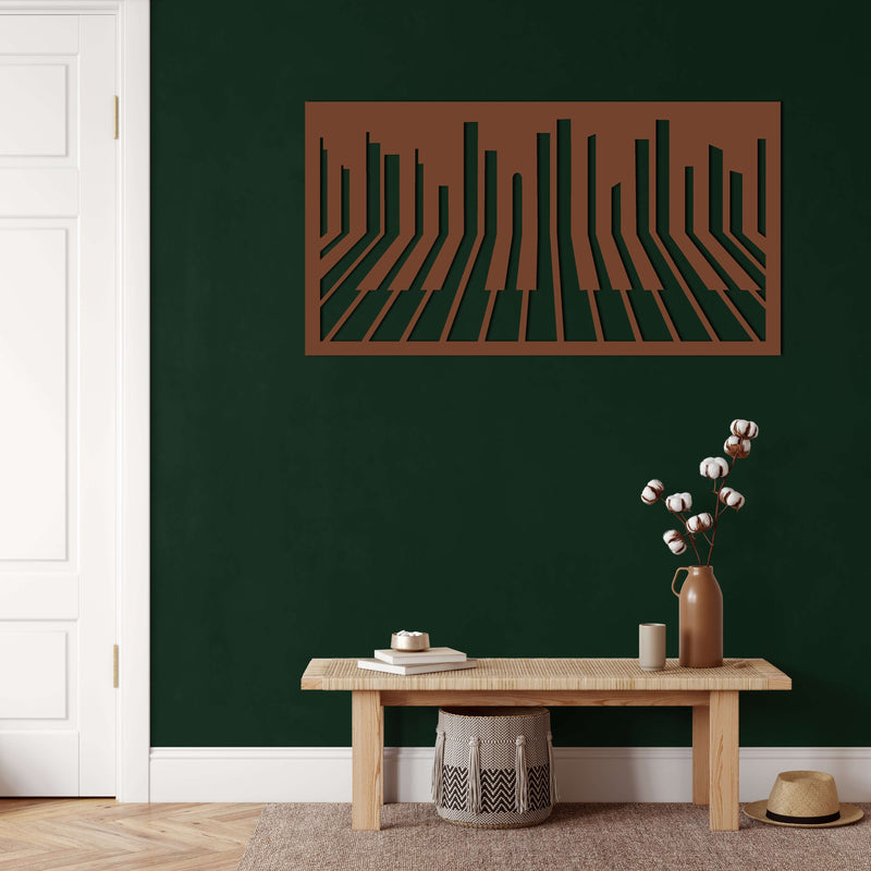 Piano Metal Wall Art