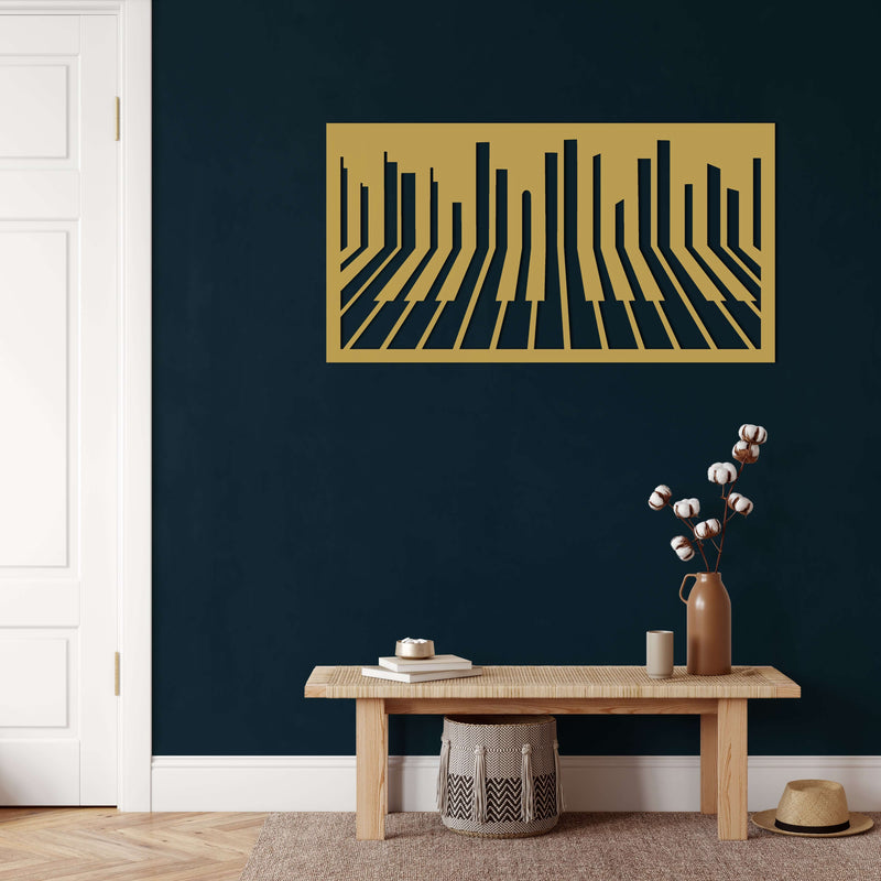 Piano Metal Wall Art