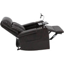 Power Recliner With Storage Arms, Cupholders, Swivel Tray Table And Cell Phone Stand - Brown by HouseOfZazla