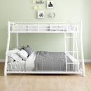 Bunk Bed Frame With Ladder And Guardrail, Heavy Duty Noise Free Design Metal Construction