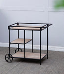 Shelf With Wheel - Black / Brown by HouseOfZazla
