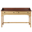 54'' Wooden Writing Desk with 2 Storage Drawers