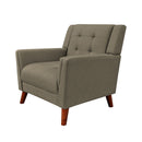 Luminaesque Fabric Upholstered Armchair With Tufted Back by HouseOfZazla