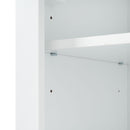 Freestanding Bathroom Vanity Tall With Damping Hinge Doors, Adjustable Shelves - White by HouseOfZazla