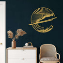 Ski Jumper Metal Wall Art