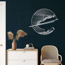 Ski Jumper Metal Wall Art