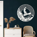 Snowboarder Metal Wall Art