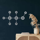 Ethanol Molecul Metal Wall Art