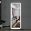 Full Length Floor Mirror LED with Dimming & 3 Color Modes by HouseOfZazla