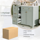 Bathroom Vanity With Sink, Soft Close Doors, Adjustable Shelves by HouseOfZazla