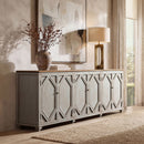 Colette - 6 Door Cabinet Sideboard - Brown by HouseOfZazla