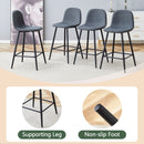 Modern Bar Chair Rounded Backrest (Set of 2) by HouseOfZazla
