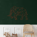 Geometric Elephant Metal Wall Art