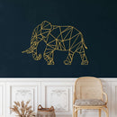 Geometric Elephant Metal Wall Art