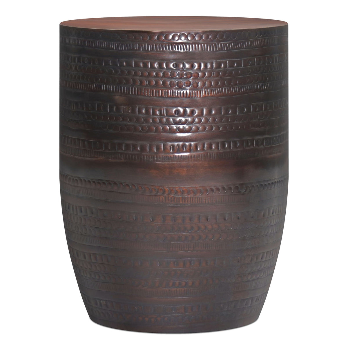 Johnsen - Handcrafted Large Metal Accent Table, photo 9 of 25